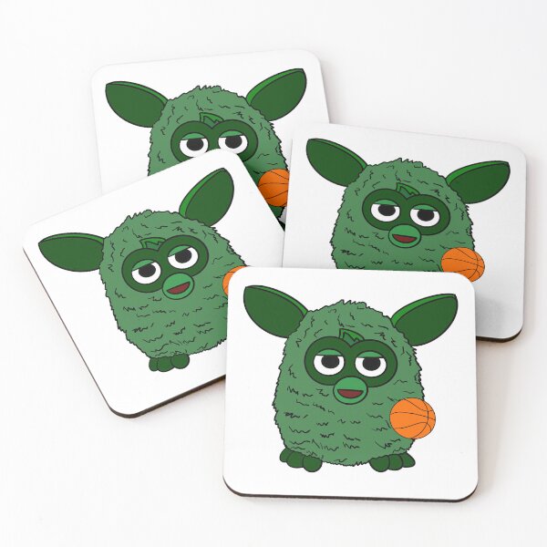 Item preview, Forest Green Basketball Player Furby designed and sold by Animals-by-JB.