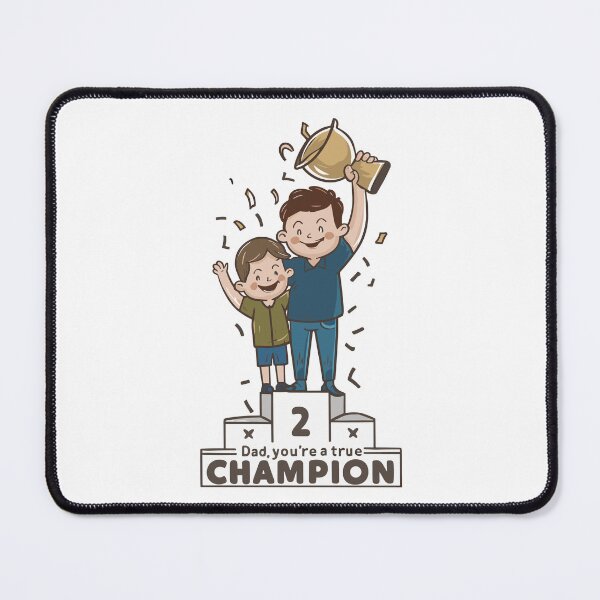 Item preview, Dad, You're a True Champion - Heartwarming Father's Day Gift Illustration! designed and sold by HahaHandlesHub.