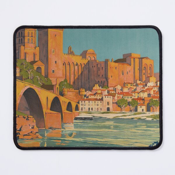Item preview, Avignon France Vintage Travel Poster designed and sold by cutesy.