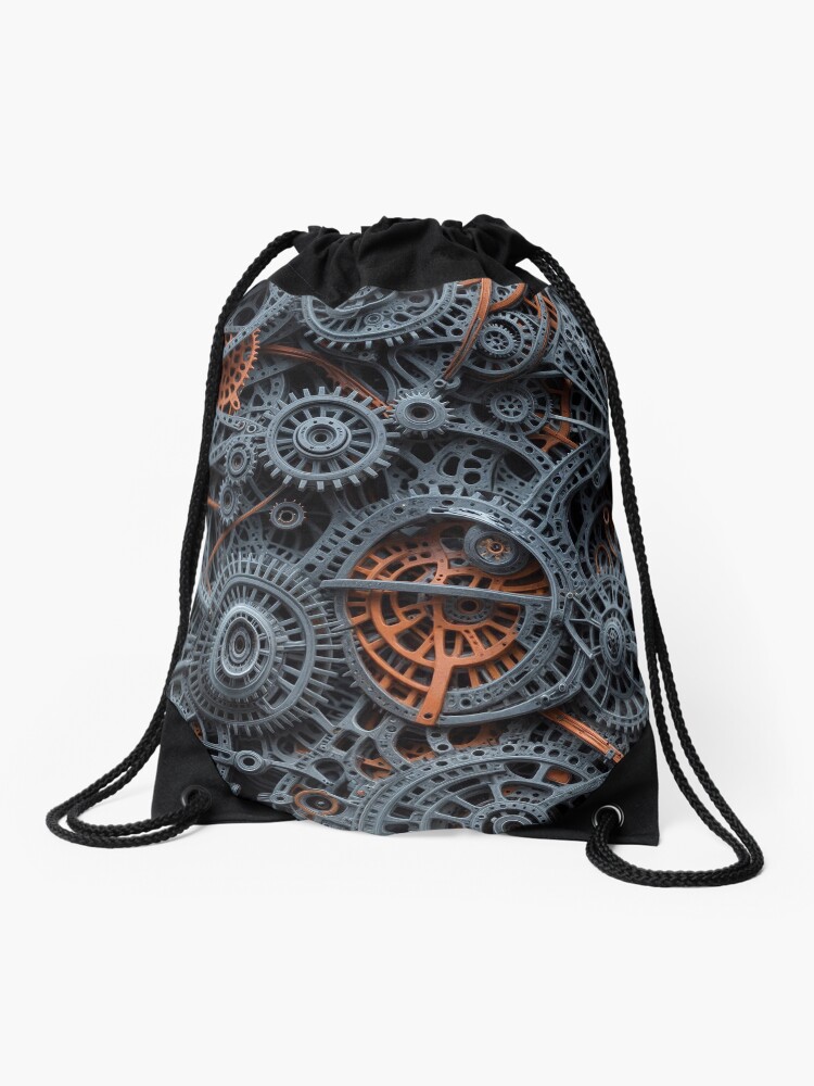 Aperçu 1 sur 3. Sac à cordon avec l'œuvre Steampunk 13 créée et vendue par oduchossoir.