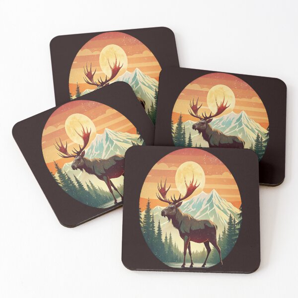 Item preview, Vintage Retro Alaska Moose designed and sold by vuslatmedia.