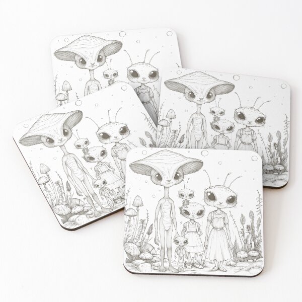 Item preview, Friendly Aliens Family  designed and sold by Misasha.