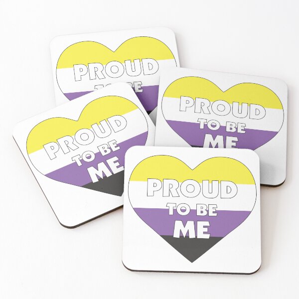 Item preview, Proud to Be Me LGBTQ+ Nonbinary Pride Flag Heart designed and sold by JoyfulJen.
