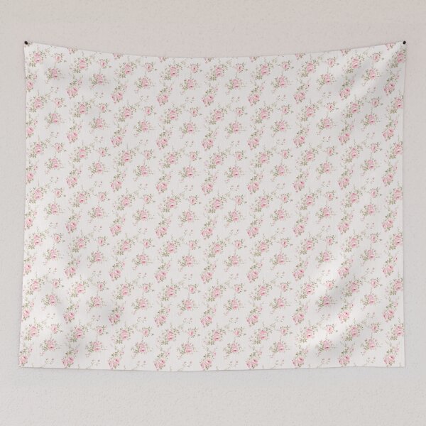 Item preview, Shabby Chic Pink Stripes Cottagecore Pattern designed and sold by LouieVanille.