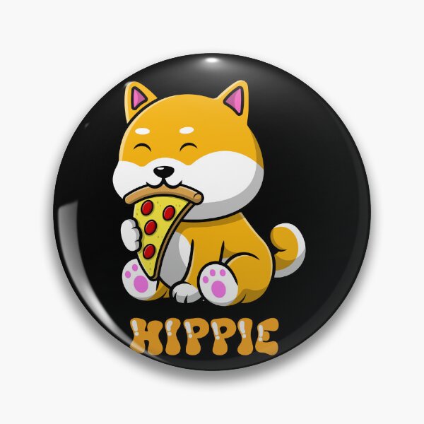 Item preview, Cartoon dog eating pizza designed and sold by Kaidynz.