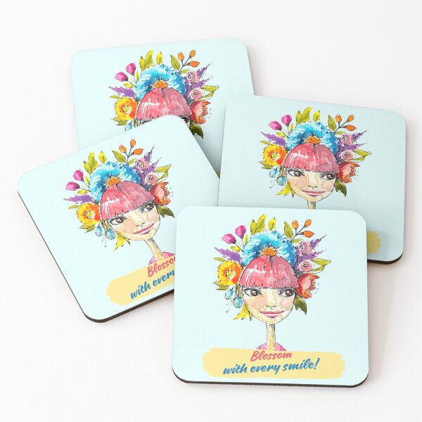 Item preview, Smiling Blossoms: Teen Empowerment Tee design designed and sold by adriaquart.