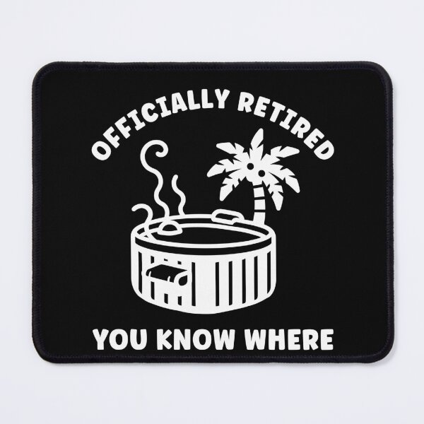 Item preview, Retirement Funny Hot Tub Officially Retired designed and sold by BlueBerry-Pengu.
