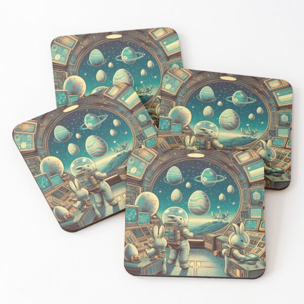 Item preview, easter funny animal rabbit space station designed and sold by Expressions-Sel.