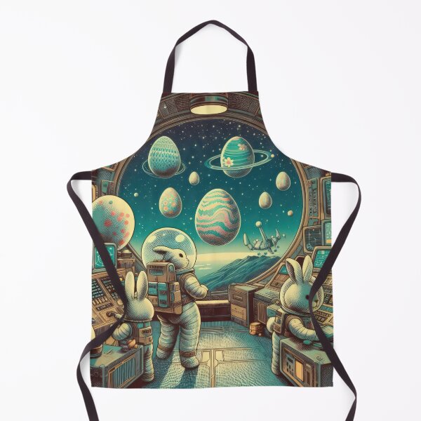 Item preview, easter funny animal rabbit space station designed and sold by Expressions-Sel.