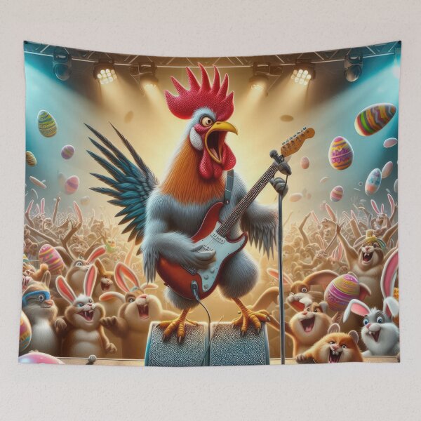 Item preview, rooster concert easter funny animal designed and sold by Expressions-Sel.