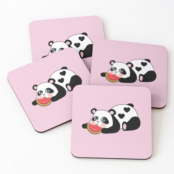 Item preview, Lazy Panda Eating Watermelon designed and sold by Kaidynz.