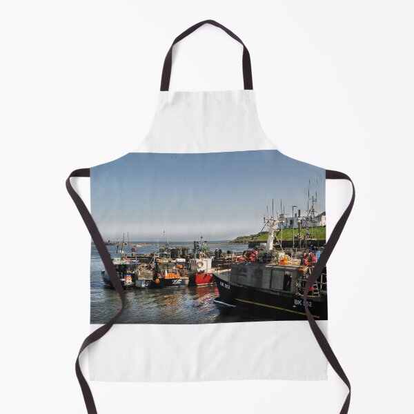 Item preview, Moored fishing boats in Seahouses harbour designed and sold by Richard Flint.