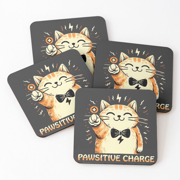 Item preview, Cat Paws-itive Charge designed and sold by manwithcolors.