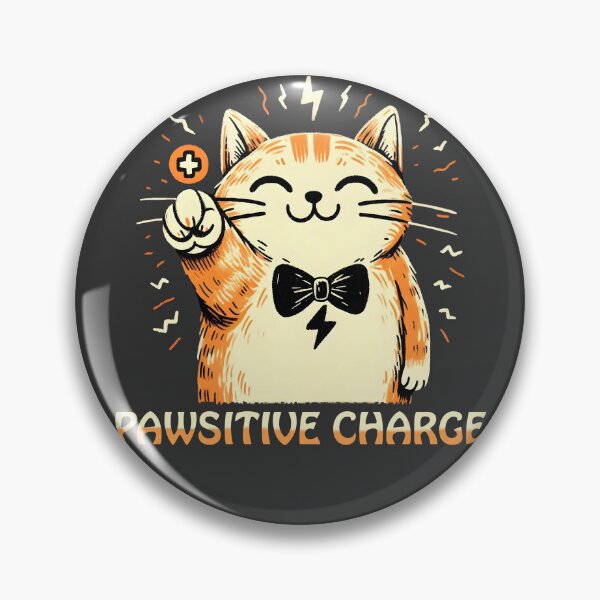 Item preview, Cat Paws-itive Charge designed and sold by manwithcolors.