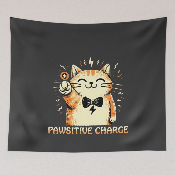 Item preview, Cat Paws-itive Charge designed and sold by manwithcolors.