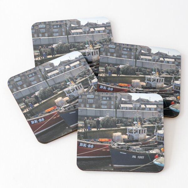 Item preview, Unity with Genesis: fishing boats moored at Seahouses designed and sold by Richard Flint.