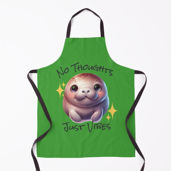Item preview, No Thoughts Just Vibes - Manatee designed and sold by SilverFoxxShop.