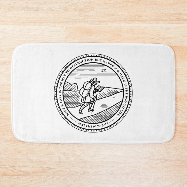 Item preview, Pilgrim's Progress Badge (black) designed and sold by 2fivequotes.
