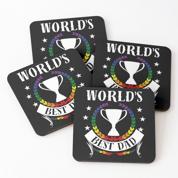 Item preview, Worlds Best Dad LGBTQ Papa Rainbow Flag Colors Father's Day, Daddy Birthday or Pride Month Gift designed and sold by Savchuk-Vova.