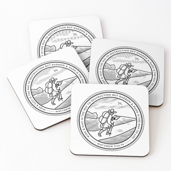Item preview, Pilgrim's Progress Badge (black) designed and sold by 2fivequotes.