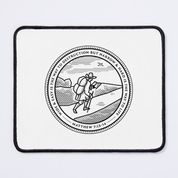Item preview, Pilgrim's Progress Badge (black) designed and sold by 2fivequotes.