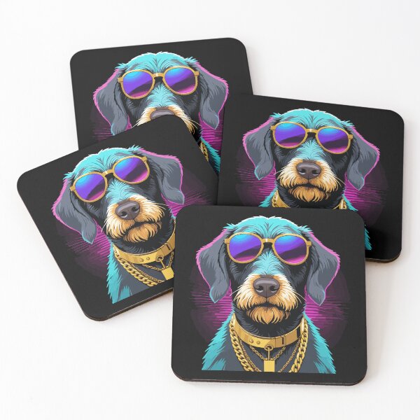 Item preview, German Wirehaired Pointer Gangsta Gangster Dog Gift designed and sold by Pineapple-Tree.