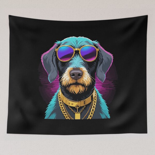 Item preview, German Wirehaired Pointer Gangsta Gangster Dog Gift designed and sold by Pineapple-Tree.