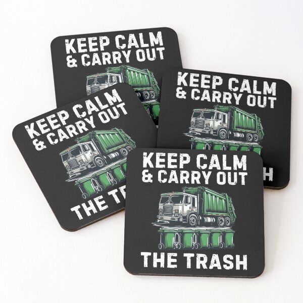 Item preview, Funny Keep Calm Garbage Truck Driver Kids Birthday Party designed and sold by BunBuntheDog-.