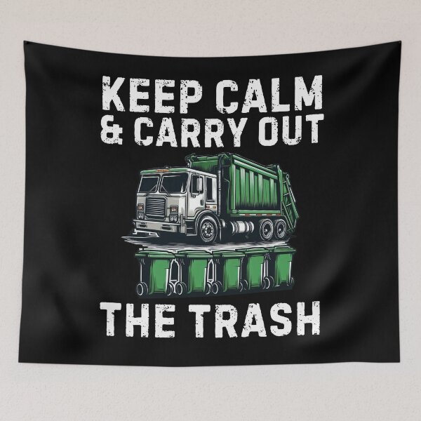 Item preview, Funny Keep Calm Garbage Truck Driver Kids Birthday Party designed and sold by BunBuntheDog-.