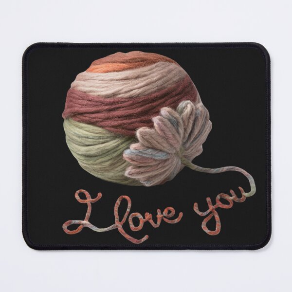 Item preview, Knitting Love: Express Your Affection with a Yarn Ball and "Te Amo" Design designed and sold by StyleFused.