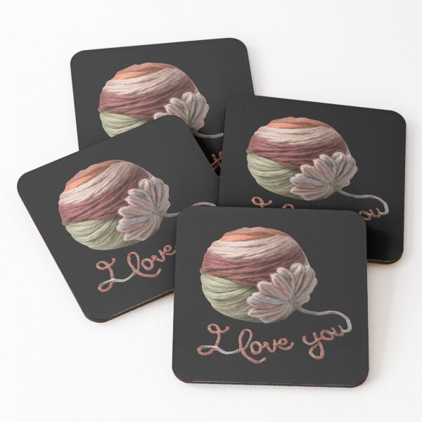 Item preview, Knitting Love: Express Your Affection with a Yarn Ball and "Te Amo" Design designed and sold by StyleFused.
