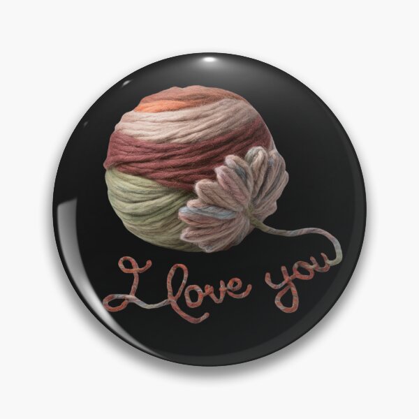 Item preview, Knitting Love: Express Your Affection with a Yarn Ball and "Te Amo" Design designed and sold by StyleFused.