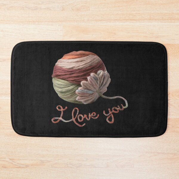Item preview, Knitting Love: Express Your Affection with a Yarn Ball and "Te Amo" Design designed and sold by StyleFused.