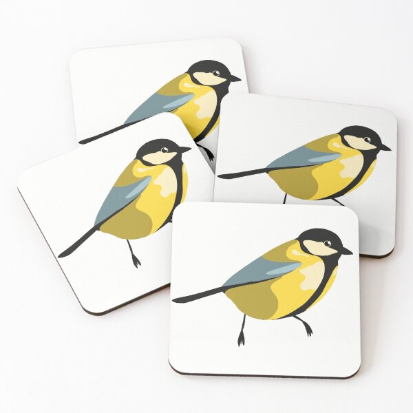 Item preview, Cute stylized little European great tit song bird designed and sold by Kat-D-Art.