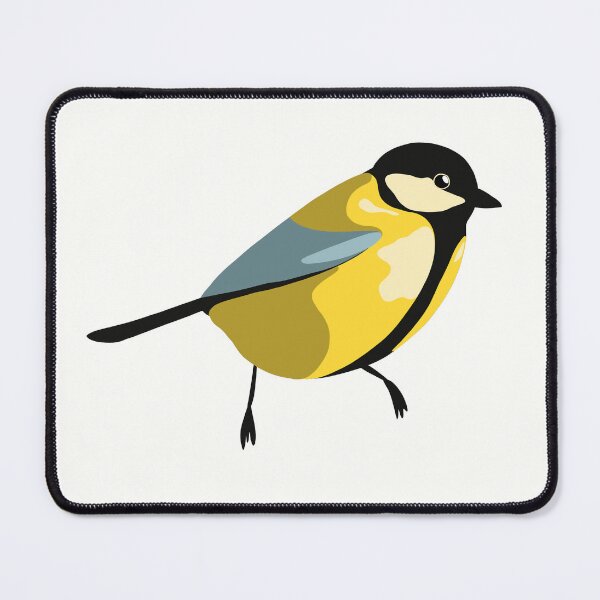 Item preview, Cute stylized little European great tit song bird designed and sold by Kat-D-Art.