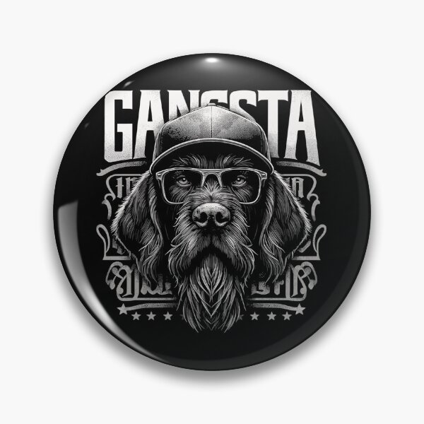 Item preview, German Wirehaired Pointer Gangsta Gangster Dog Glasses Gift designed and sold by Pineapple-Tree.