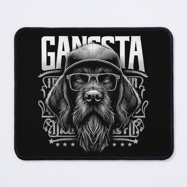 Item preview, German Wirehaired Pointer Gangsta Gangster Dog Glasses Gift designed and sold by Pineapple-Tree.