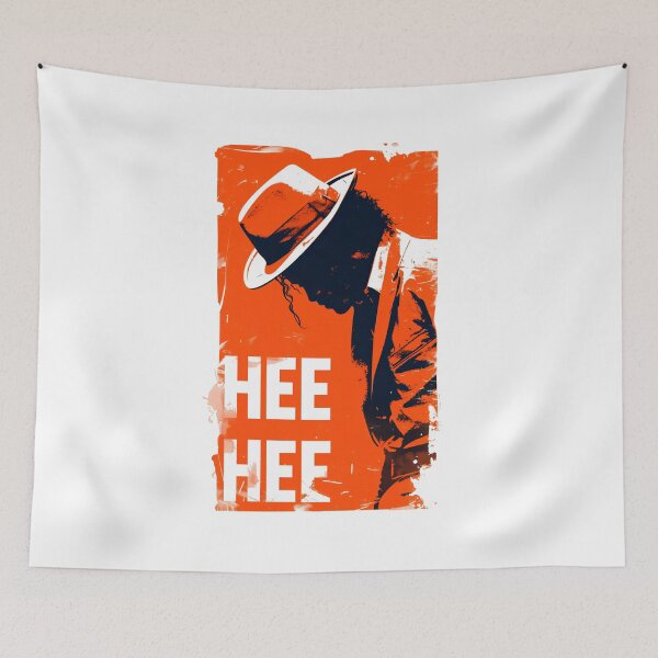 Item preview, Hee Hee - Icon Silhouette - Orange Backdrop - Pop Music designed and sold by Fenay Designs.