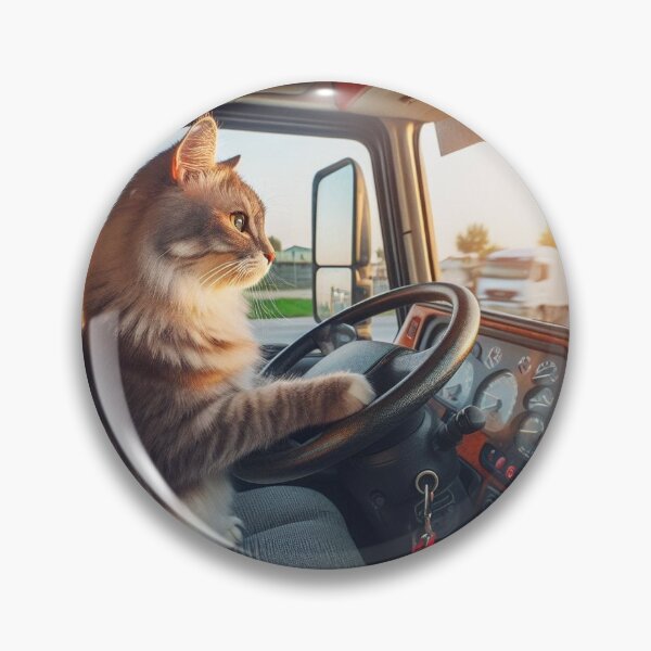 Item preview, Cat drive a truck designed and sold by Picsgalleryai.