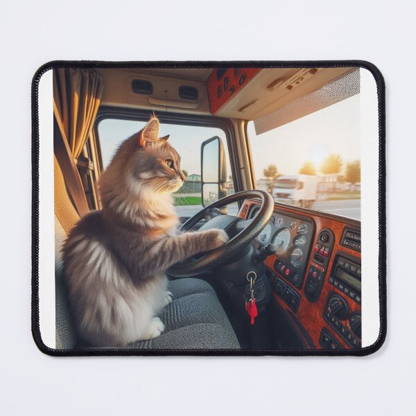 Item preview, Cat drive a truck designed and sold by Picsgalleryai.