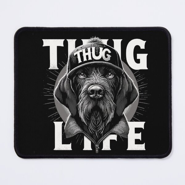 Item preview, German Wirehaired Pointer Gangsta Gangster Life Dog Gift designed and sold by Pineapple-Tree.