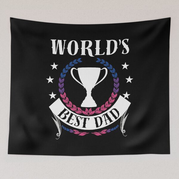 Item preview, Worlds Best Dad LGBTQ Papa Bisexual Flag Colors Father's Day, Daddy Birthday or Pride Month Gift designed and sold by Savchuk-Vova.