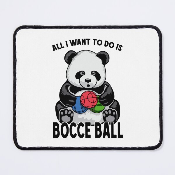 Item preview, Panda Bocce Ball All I Want To Do Is Cute Funny Bear Player designed and sold by GrandeDuc.