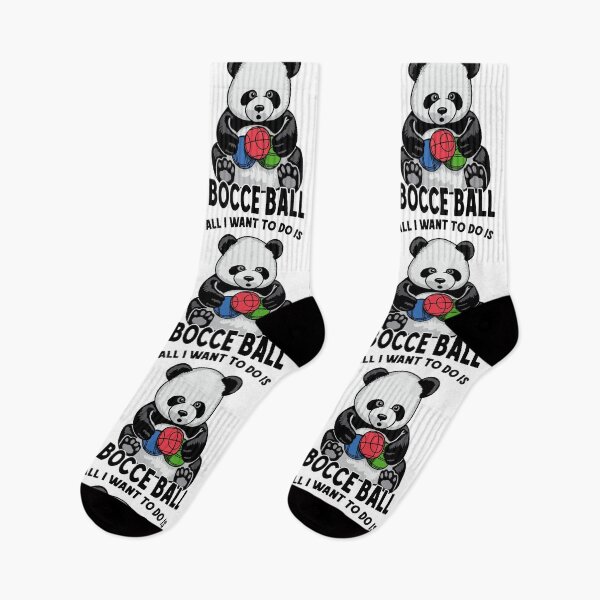 Item preview, Panda Bocce Ball All I Want To Do Is Cute Funny Bear Player designed and sold by GrandeDuc.