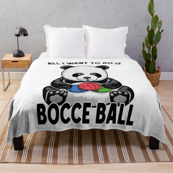Item preview, Panda Bocce Ball All I Want To Do Is Cute Funny Bear Player designed and sold by GrandeDuc.