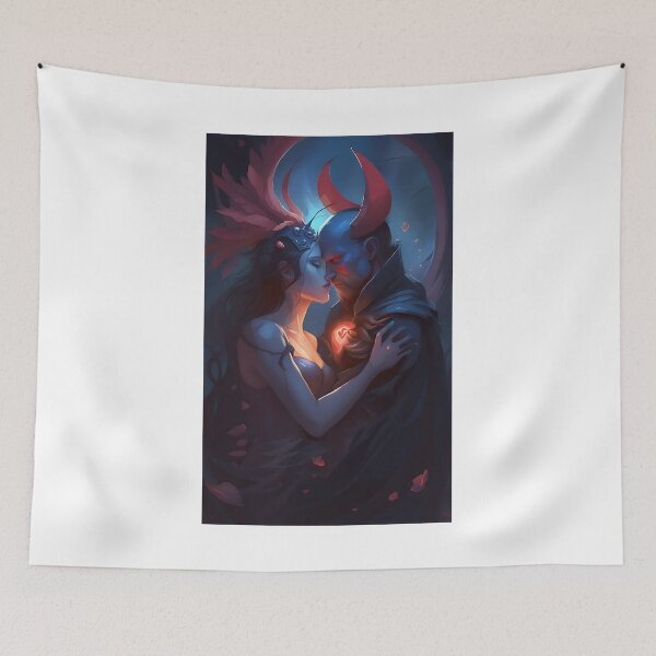 Item preview, Demons Fantasy love couple designed and sold by K1ndo.