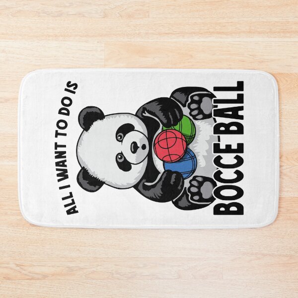 Item preview, Panda Bocce Ball All I Want To Do Is Cute Funny Bear Player designed and sold by GrandeDuc.
