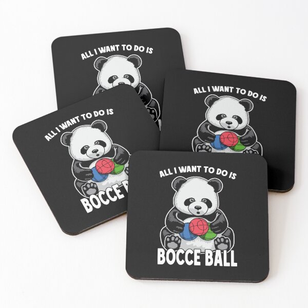 Item preview, Panda Bocce Ball All I Want To Do Is Cute Funny Bear Player designed and sold by GrandeDuc.