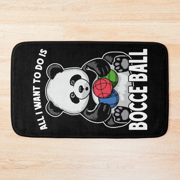 Item preview, Panda Bocce Ball All I Want To Do Is Cute Funny Bear Player designed and sold by GrandeDuc.