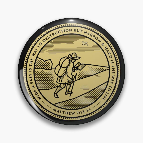 Item preview, Pilgrim's Progress Badge (gold) designed and sold by 2fivequotes.